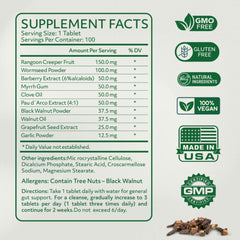 ParaProteX tablets in hand illustrating easy daily gut support.