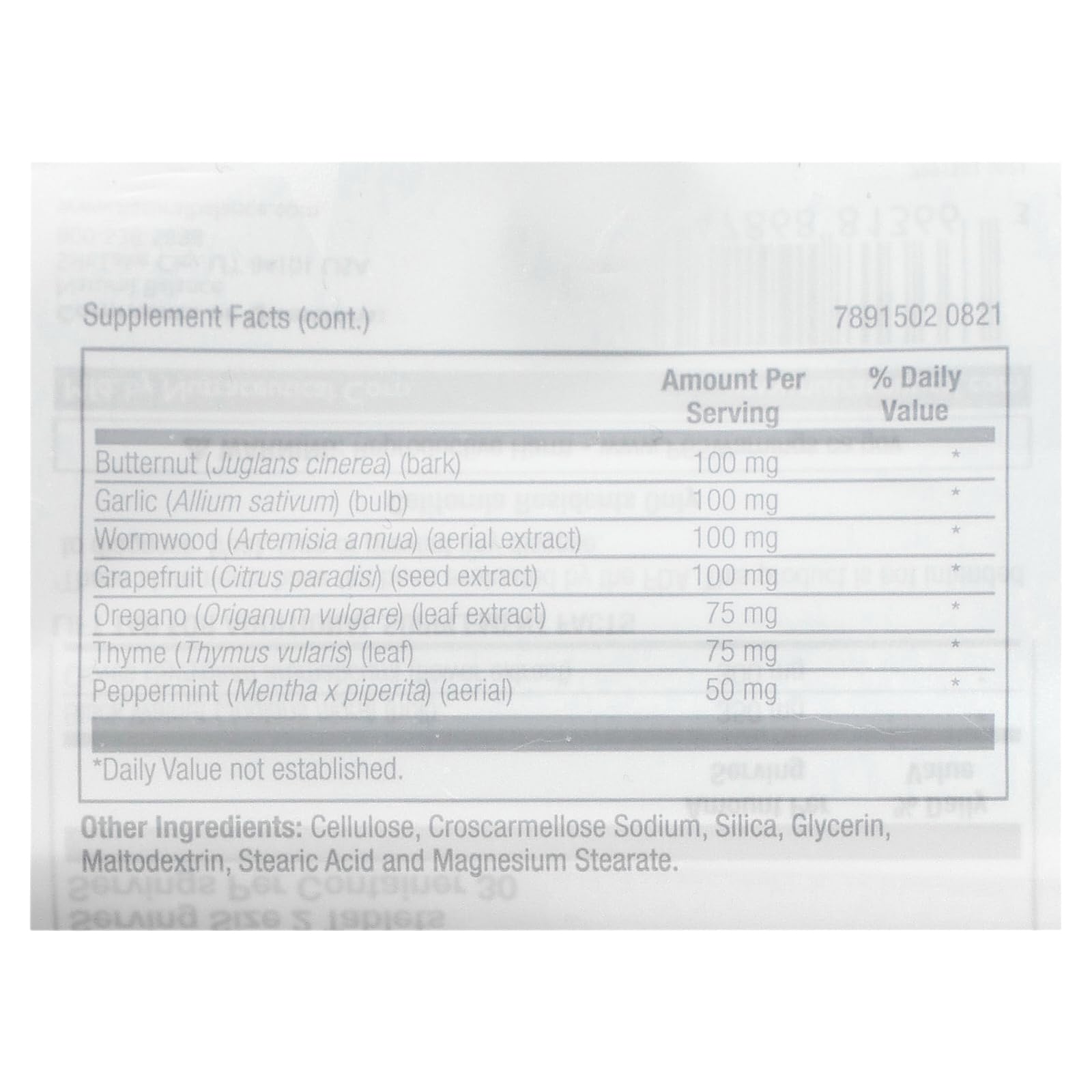 Parazide Clenz packaging and label