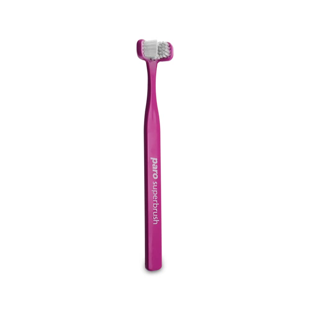 Paro 3 in 1 Superbrush triple-head toothbrush front view