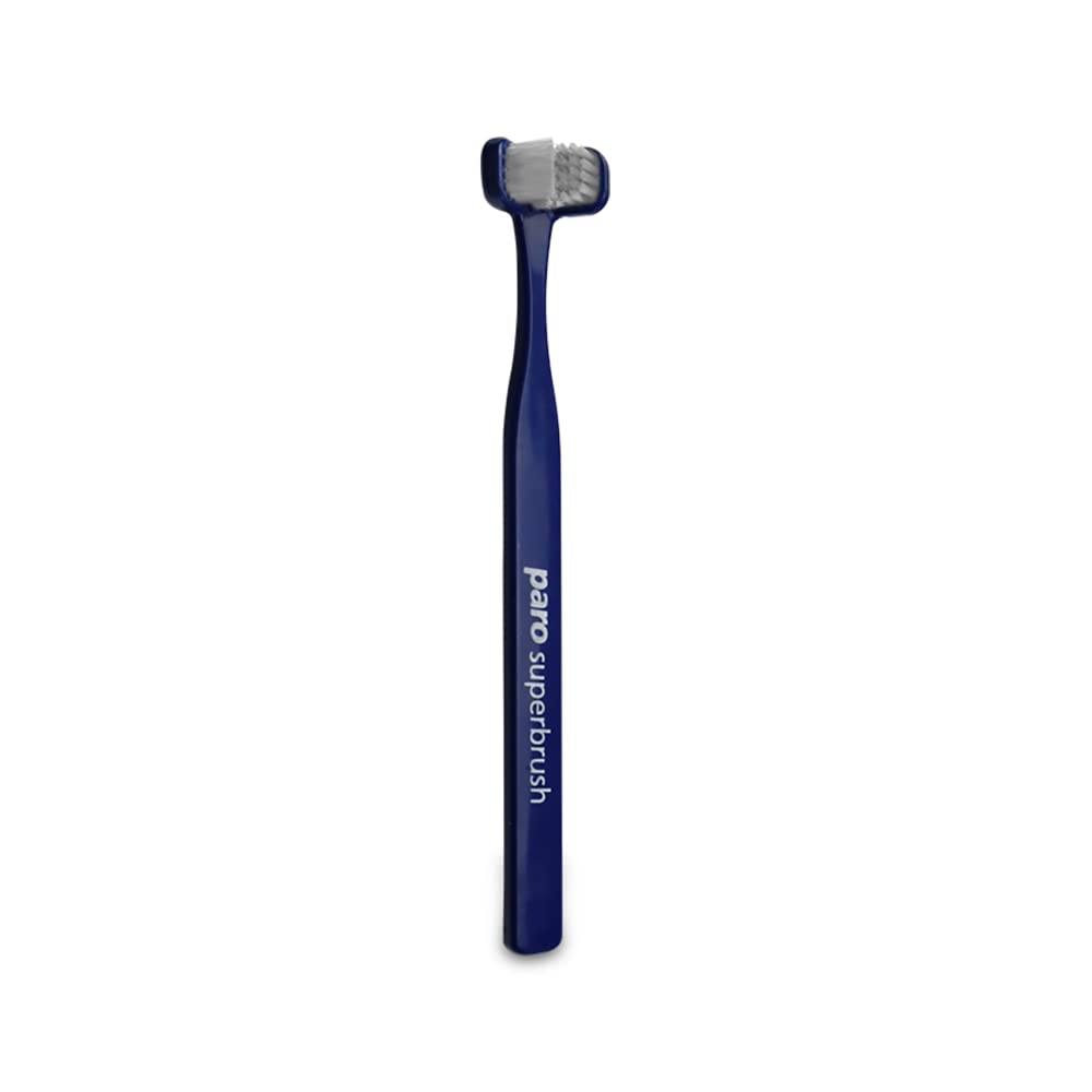 Paro 3 in 1 Superbrush triple-head toothbrush ergonomic handle