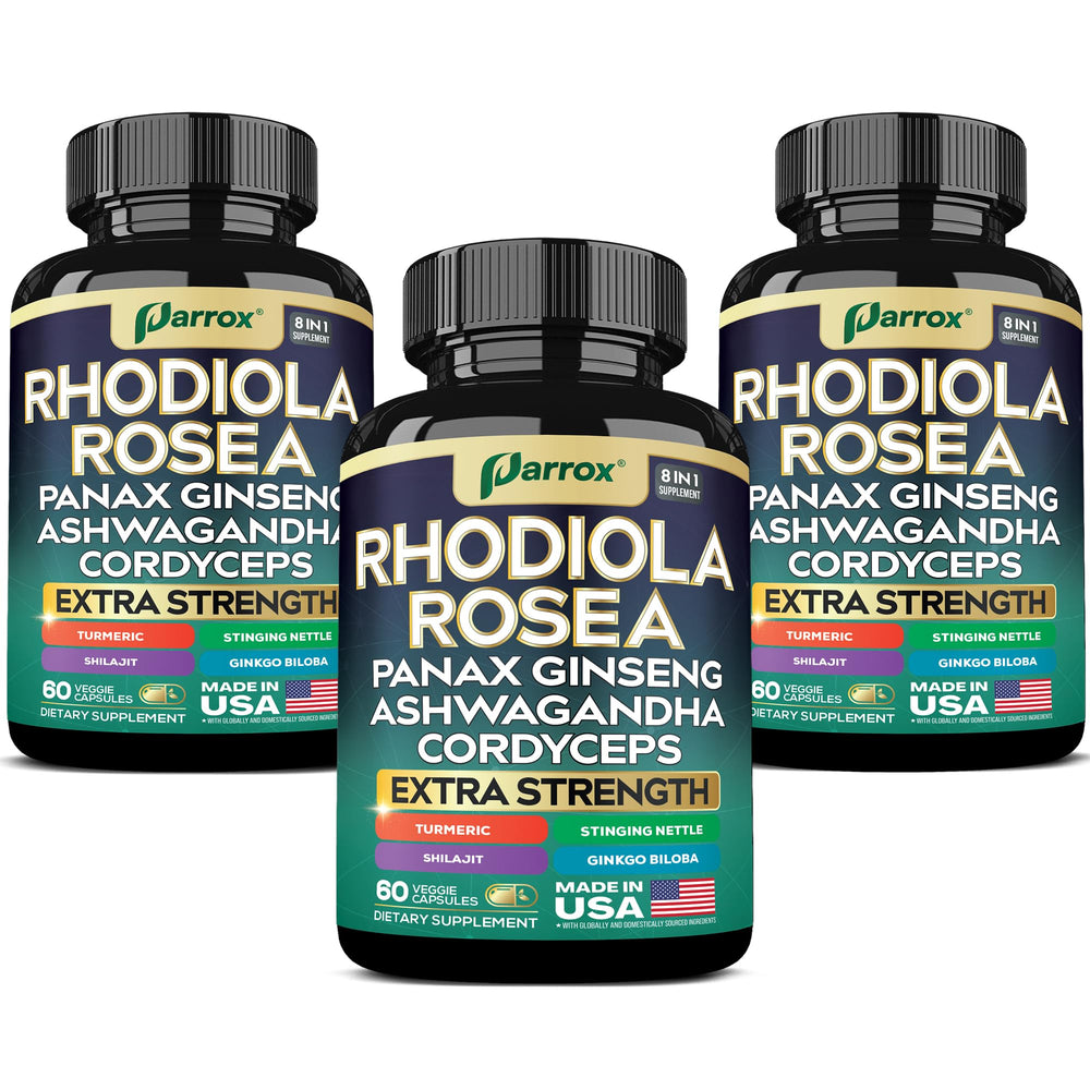 Parrox 8-in-1 adaptogen blend capsules – hero product image