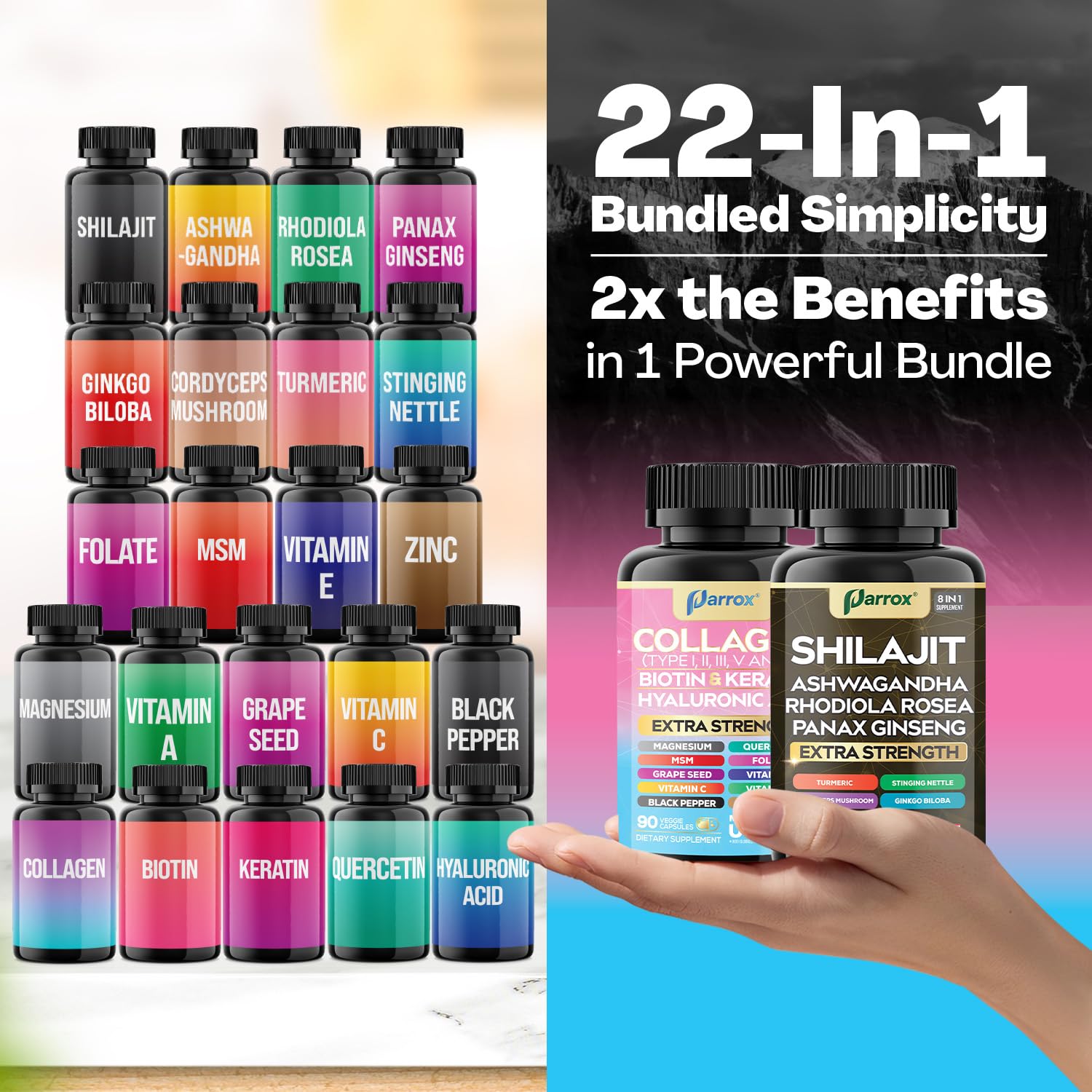 Clean-label packaging indicating no artificial preservatives or fillers