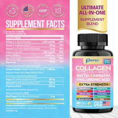 Parrox Collagen Capsules bottle back label