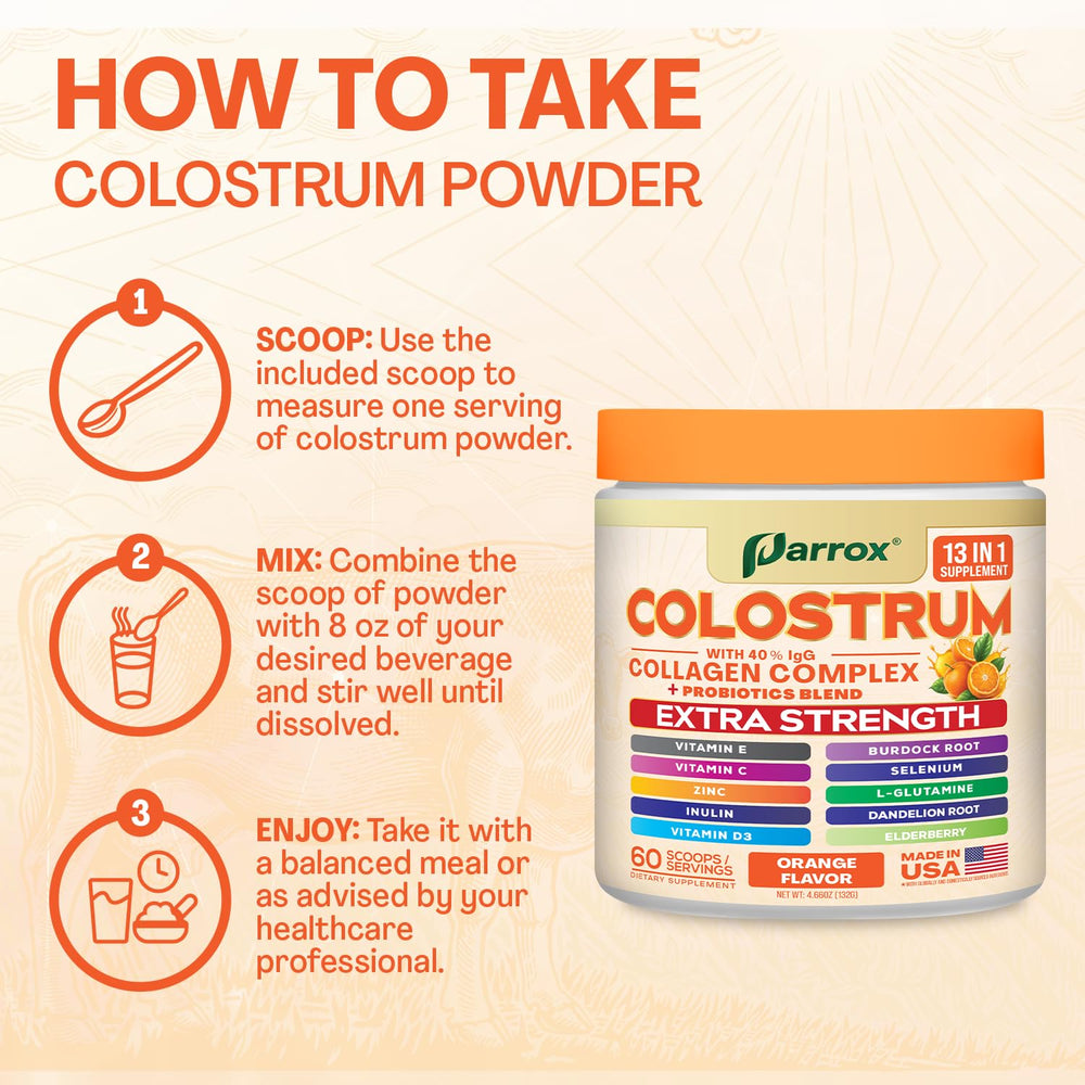 Vitamin D3 in Parrox Colostrum Powder