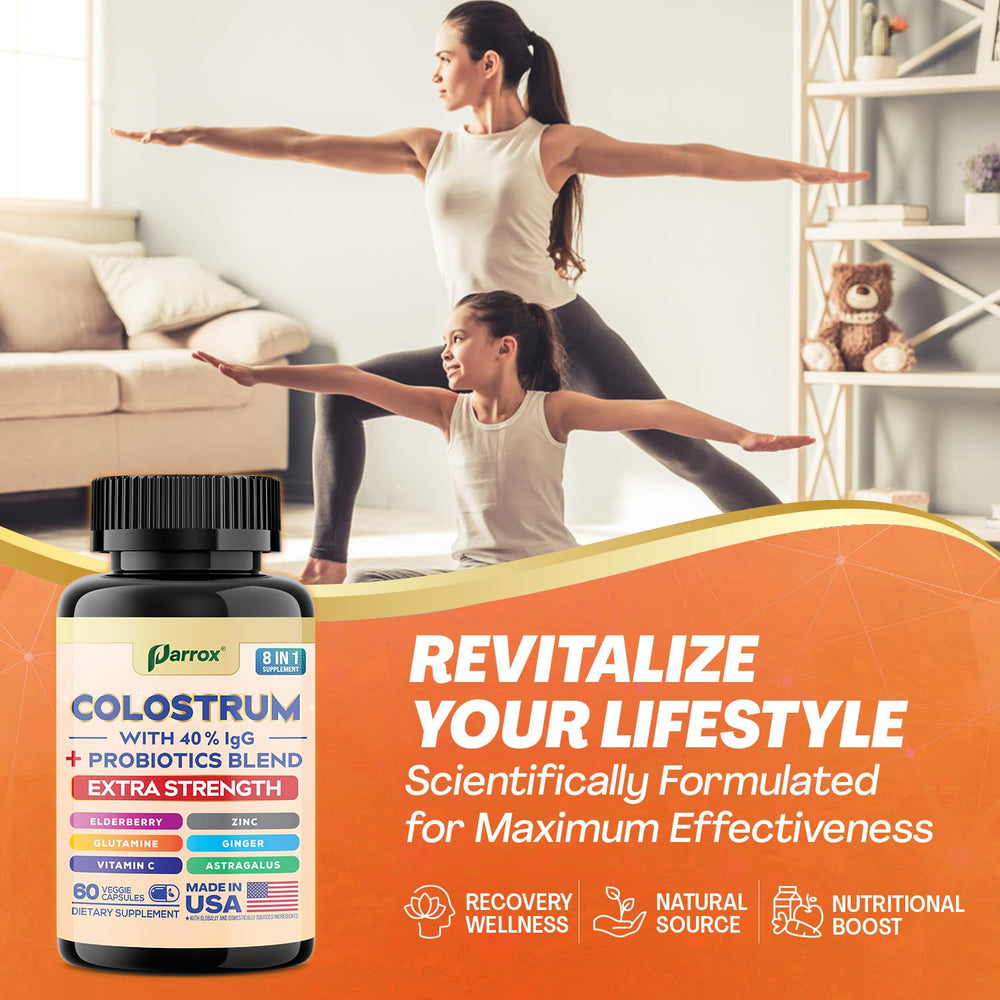 Post-activity wellness concept with Parrox capsules.