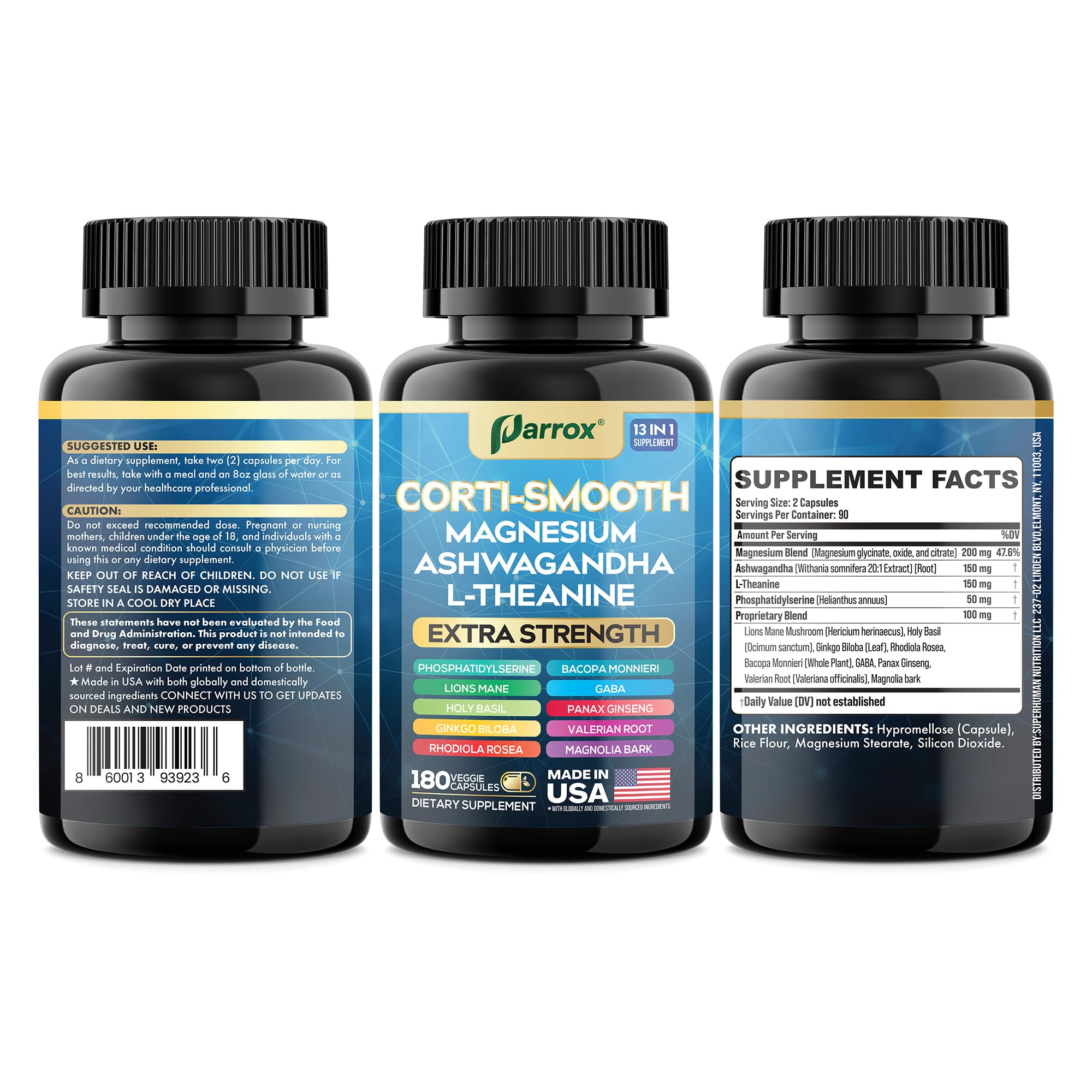 Close-up of Parrox Corti-Smooth capsules