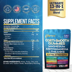 Close-up of a single Parrox Corti-Smooth Mixed Berry gummy