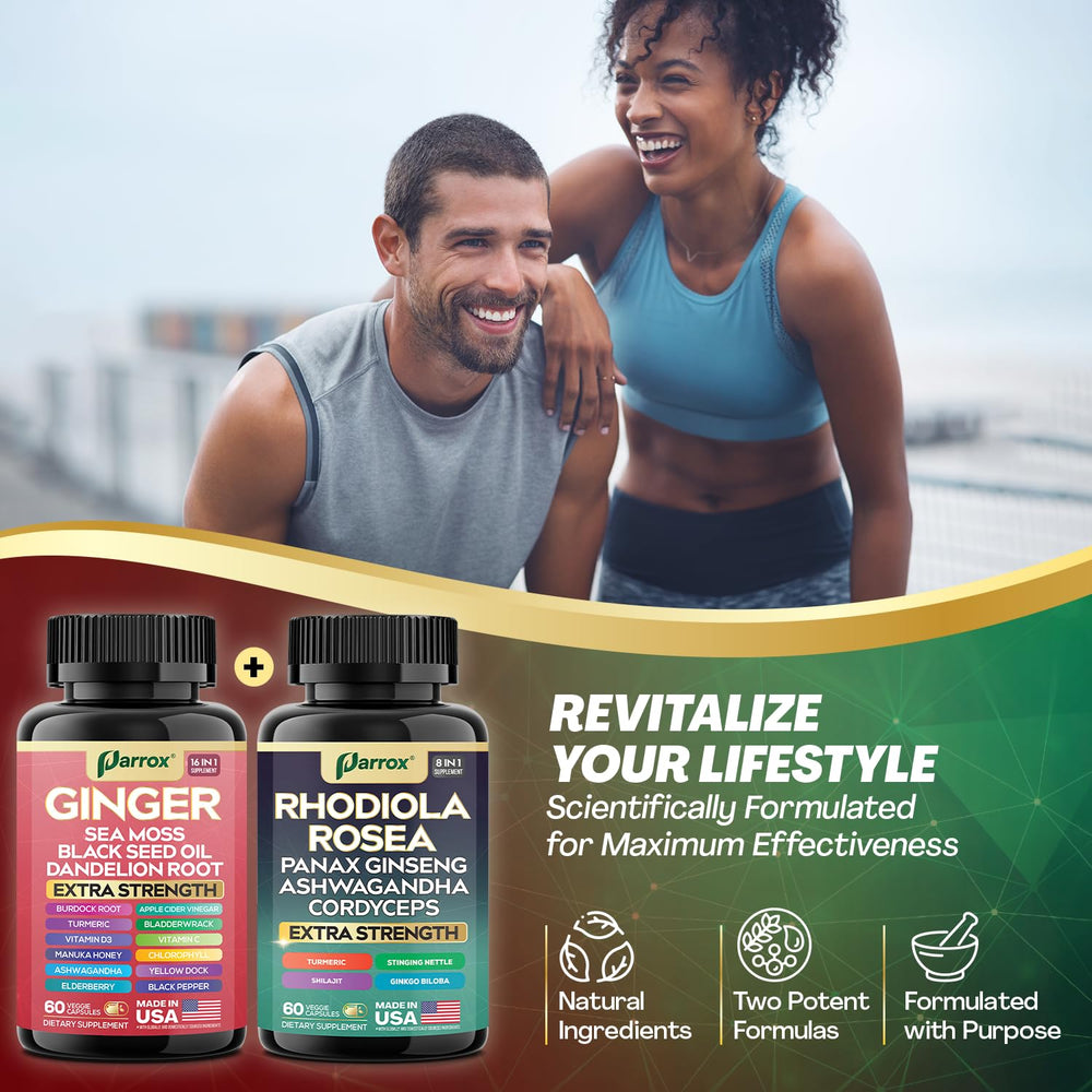 Rhodiola formula bottle with 60 capsules visible