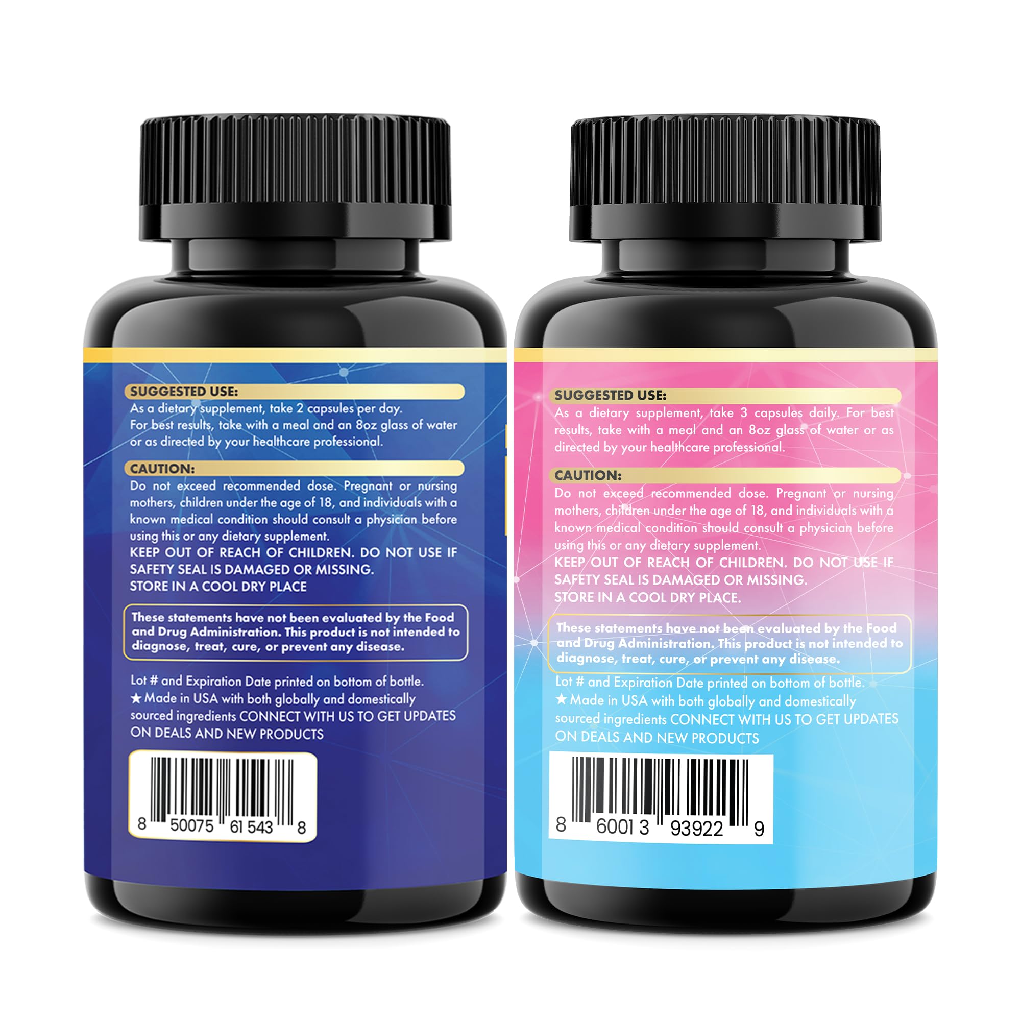 Complete Biotin, Keratin and Hyaluronic Acid branding visuals