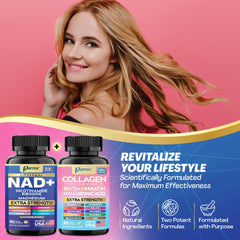 Collagen peptides types I, II, III, V and X featured in the set