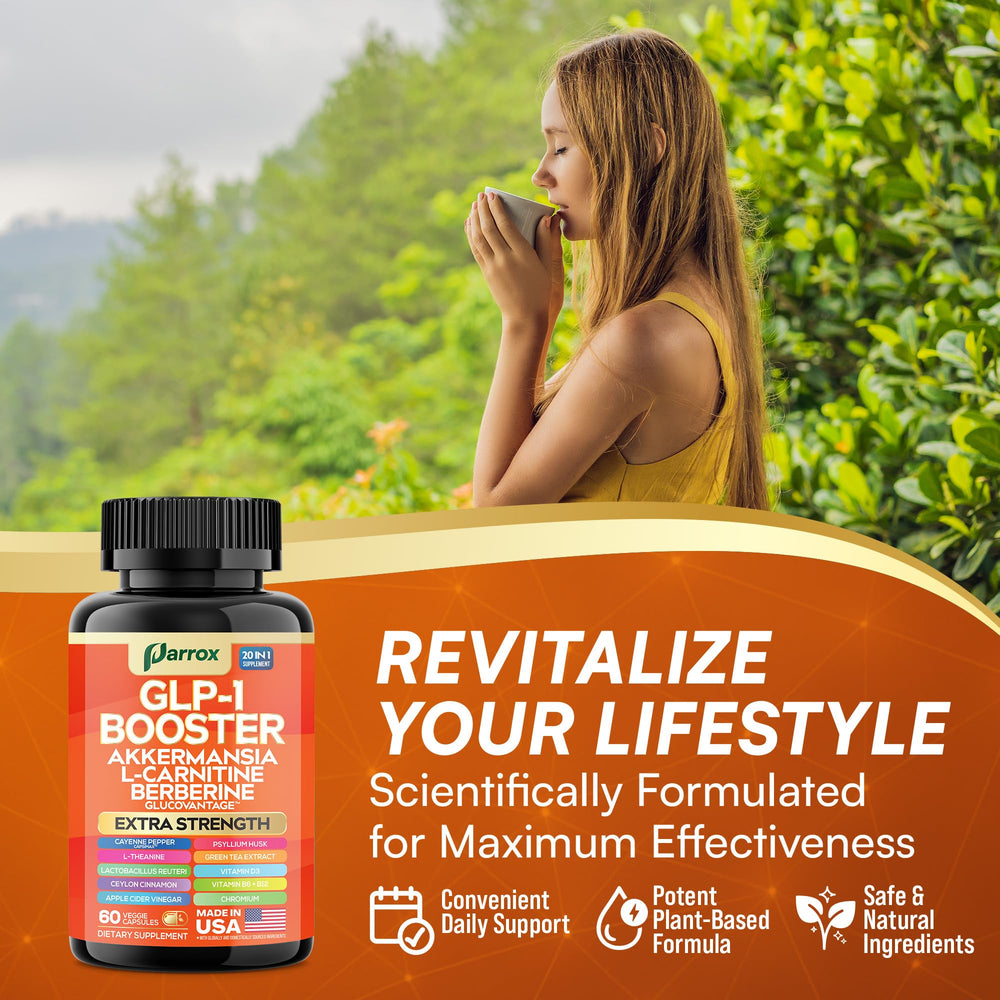 Parrox GLP-1 Booster capsules in a blister pack