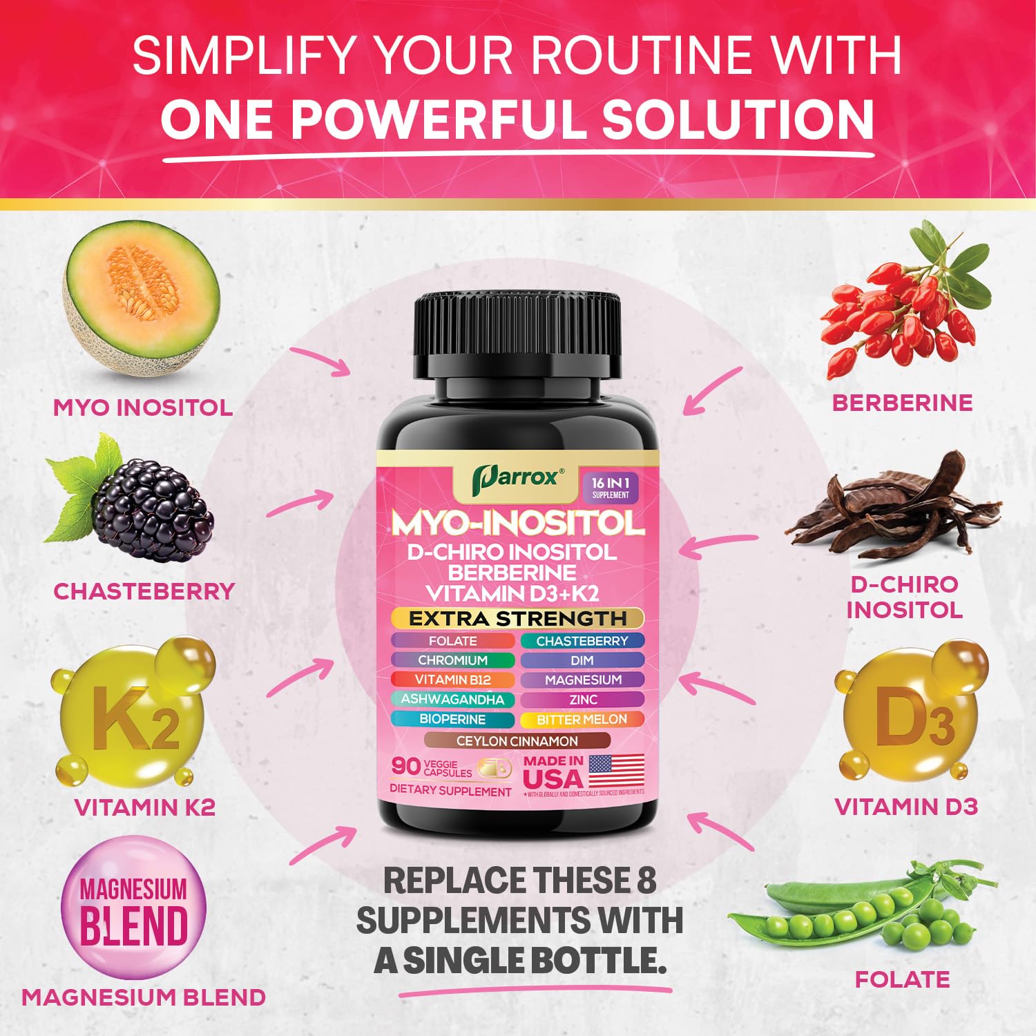 Bioperine for enhanced absorption on Parrox formula