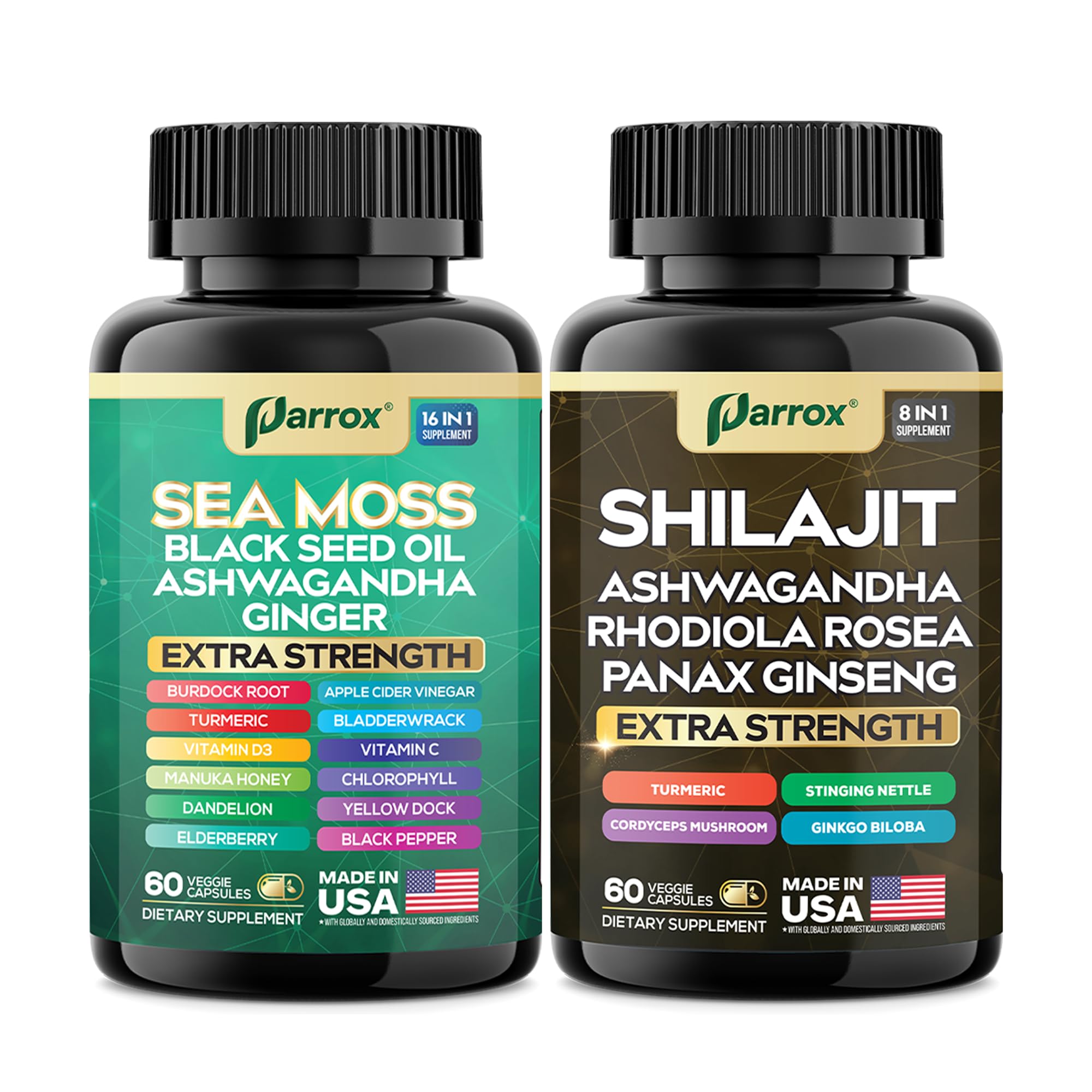 Panax Ginseng 50mg capsules bottle