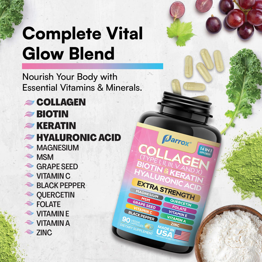 Parrox Collagen product label