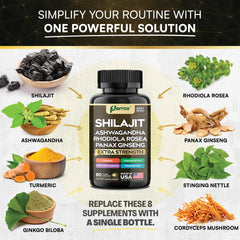 Ashwagandha root used in Parrox Shilajit 8-in-1