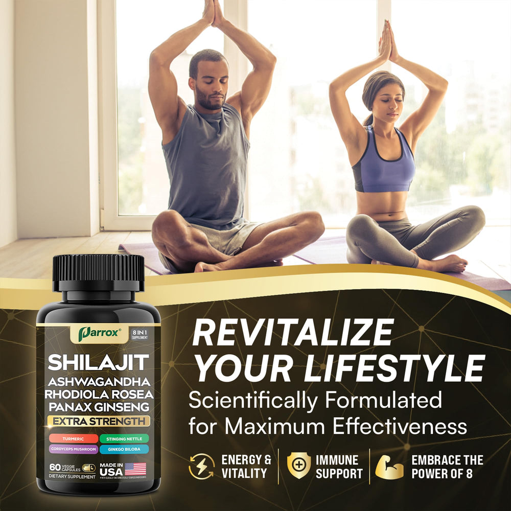 Overview of Parrox Shilajit 8-in-1 ingredients