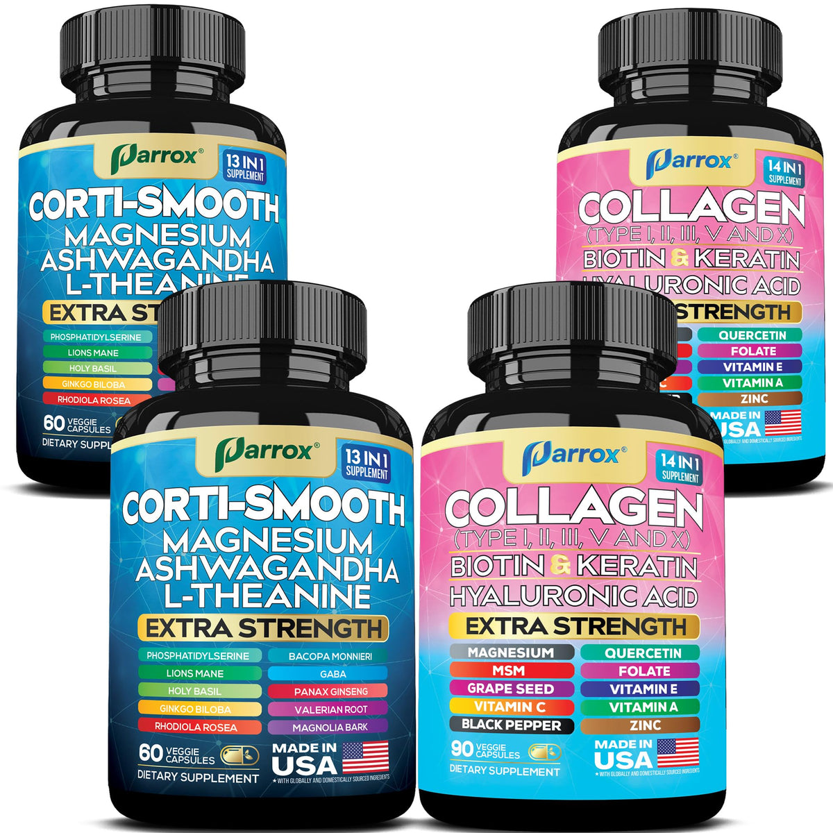 Front view of Parrox Shining Serenity Set two-bottle bundle