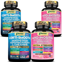 Parrox Soothe & Smooth Bundle bottle front with two-pack layout