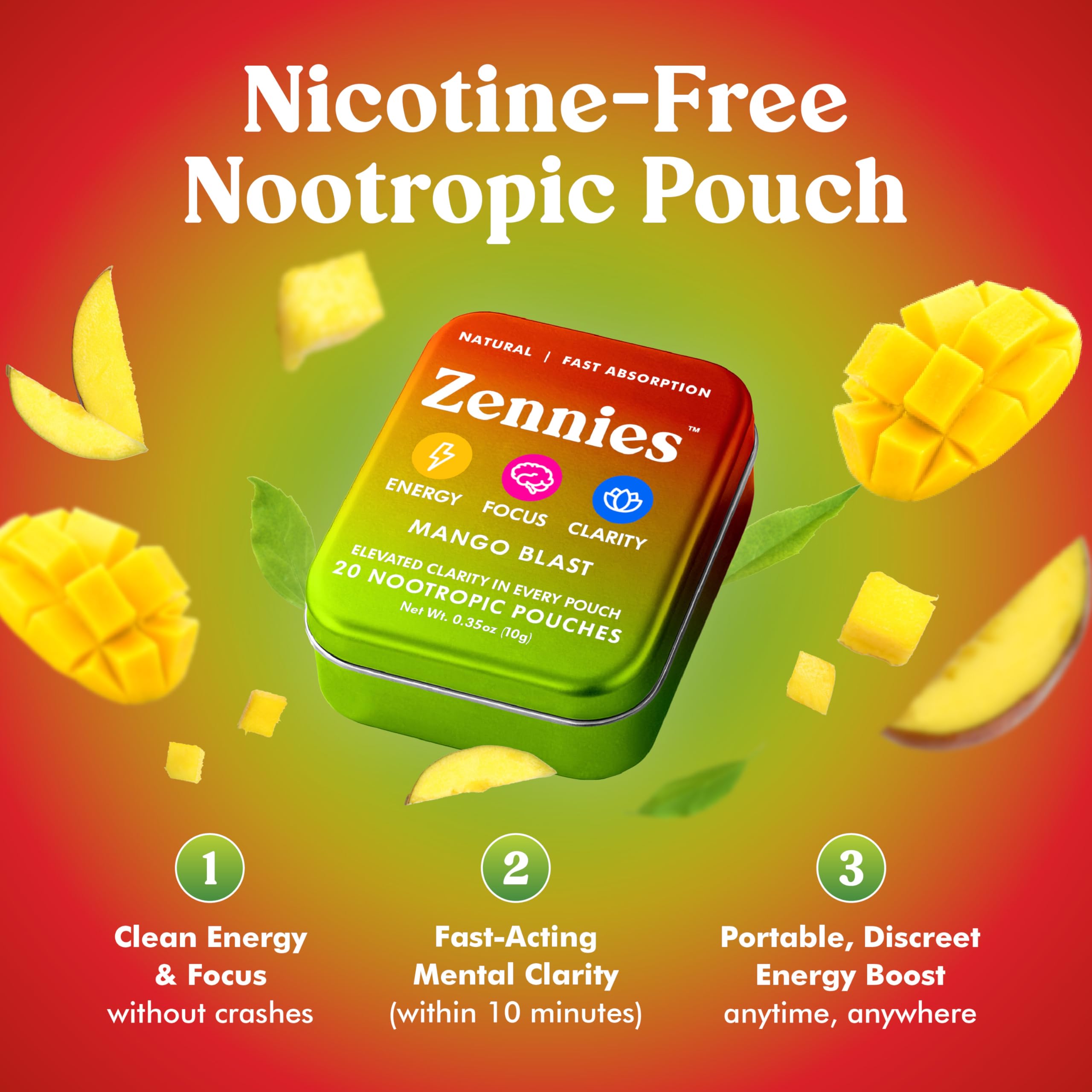 Parrox Zennies pack front showcases travel-ready energy for work or study sessions.