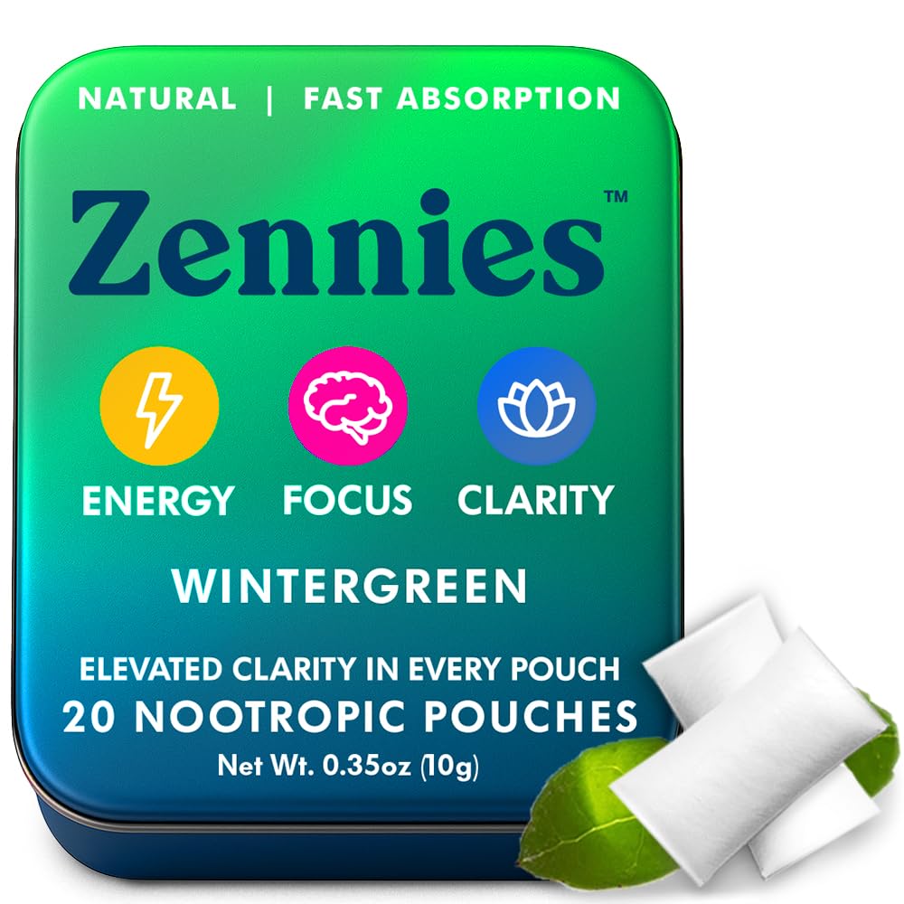 Parrox Zennies wintergreen pouch pack for quick on-the-go energy and focus