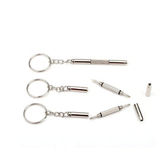 Parts Express Eyeglass Repair Kit 3-in-1 screwdriver with keychain