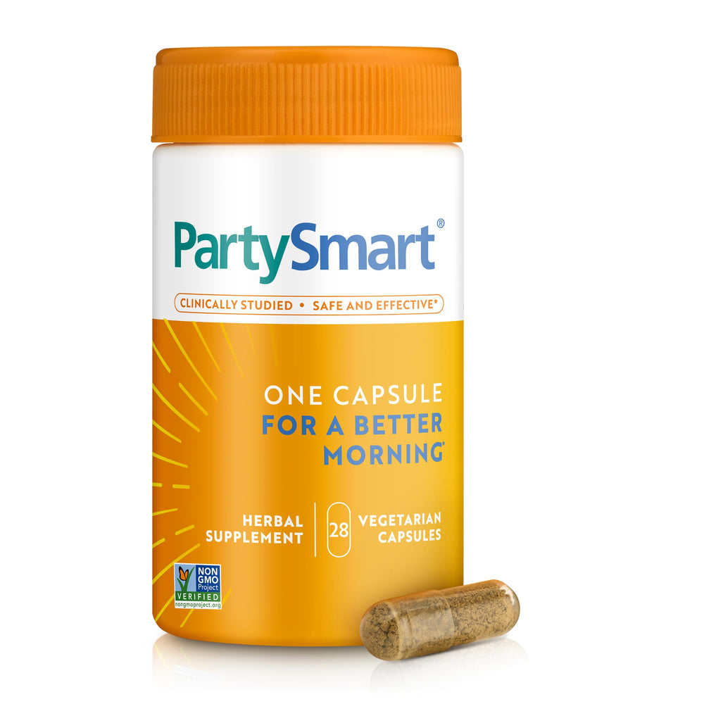 Front view of Himalaya PartySmart 28-count bottle