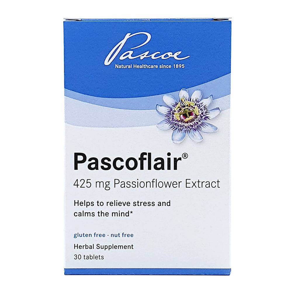 Pascoflair 425 mg passionflower tablet close-up