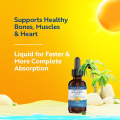 Label showing D3, K2 Mk-7, and Omega-3 details for Passion 4 Health liquid supplement