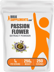 BulkSupplements Passion Flower Extract Powder 250g bottle