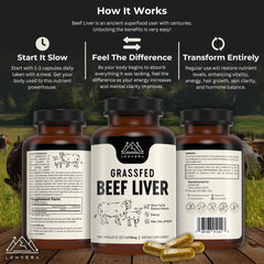 Pasture-raised beef liver ingredients and nutrition profile