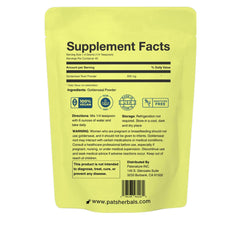 Pat's Herbals Goldenseal Root Powder 2oz back label