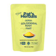 Pat's Herbals Goldenseal Root Powder 2oz front label