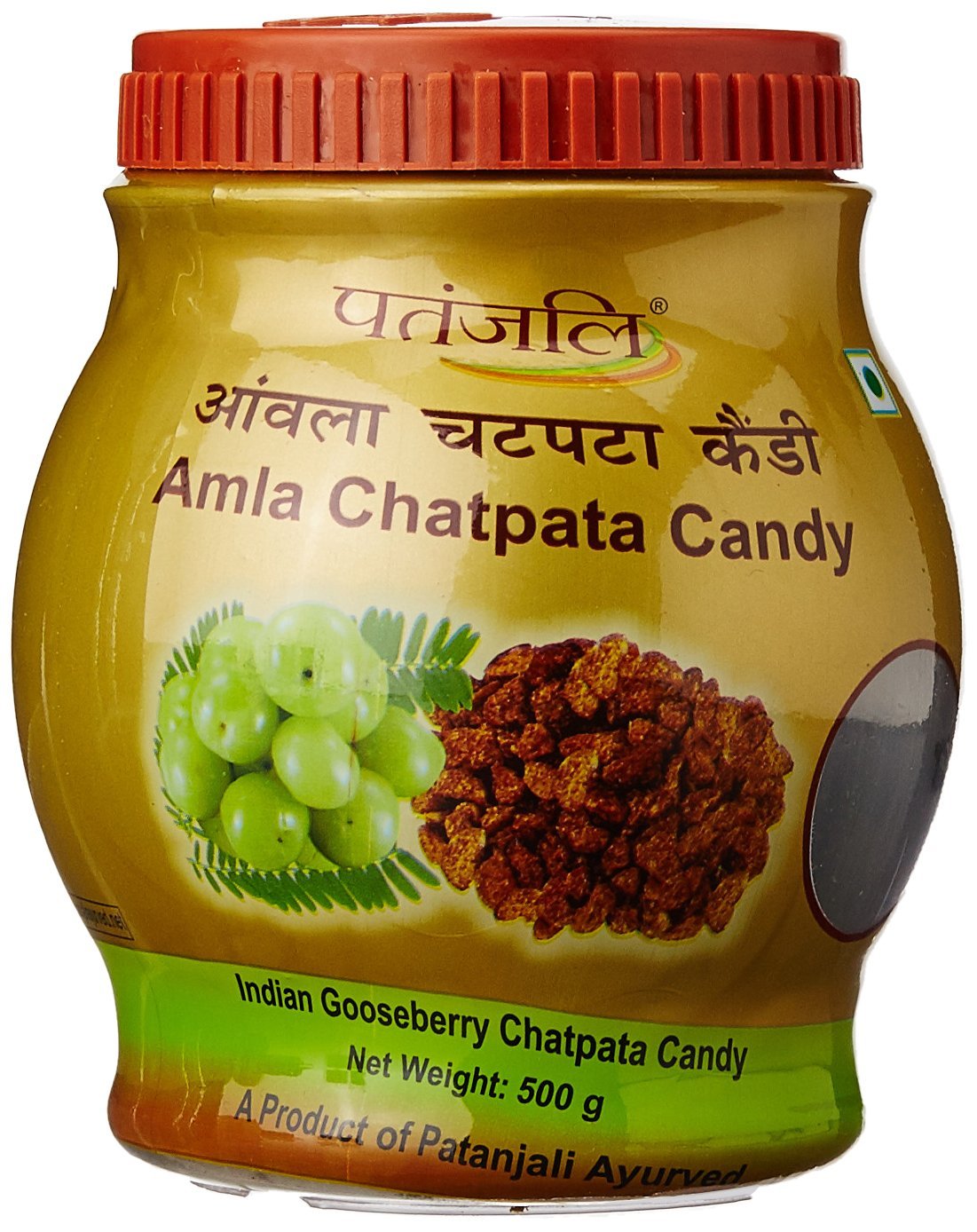 Patanjali Amla Chatpata Candy 500 G packaging front view