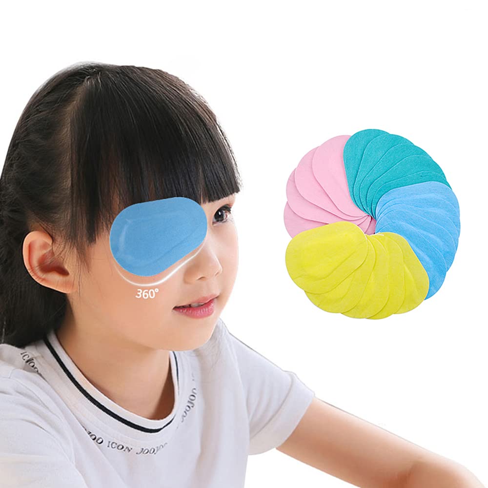 Eye patches with strong adhesion supporting up to 8 hours