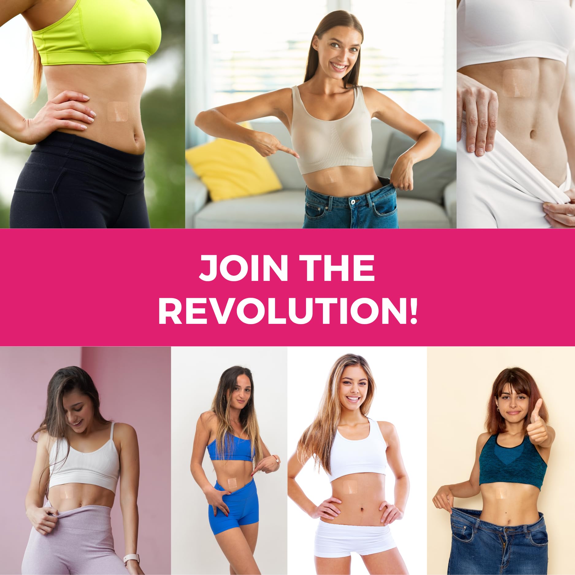 Illustration showing patch application instructions