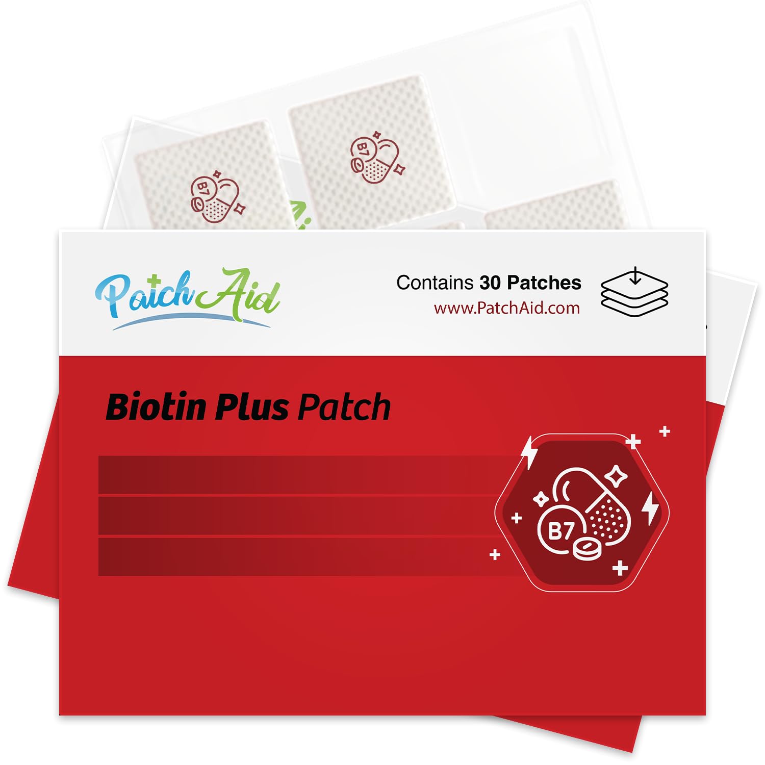 PatchAid Biotin Plus Topical Patch box front