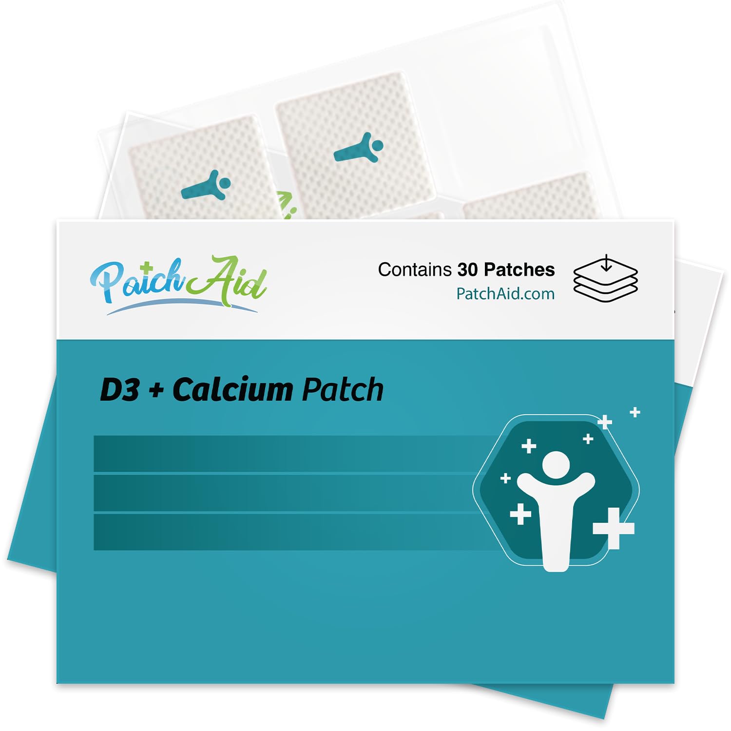 PatchAid D3 Calcium Topical Patch box and patches