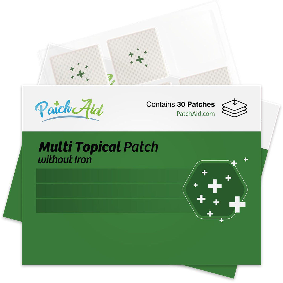 PatchAid Multi Plus Topical Patch Without Iron packaging front