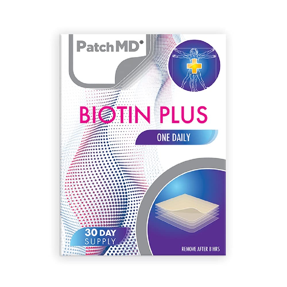 PatchMD Biotin Plus Patches – 30 Days Supply packaging
