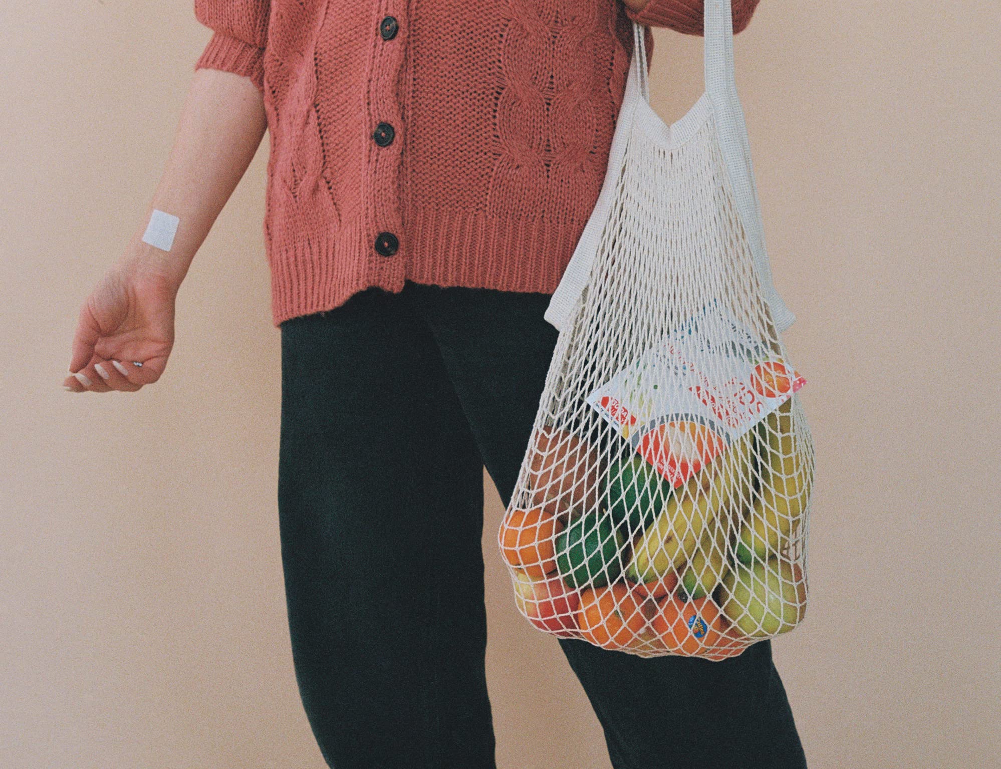 Close-up of PatchMD patch on skin