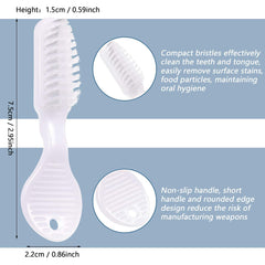 Individually wrapped Patelai toothbrushes ready for travel