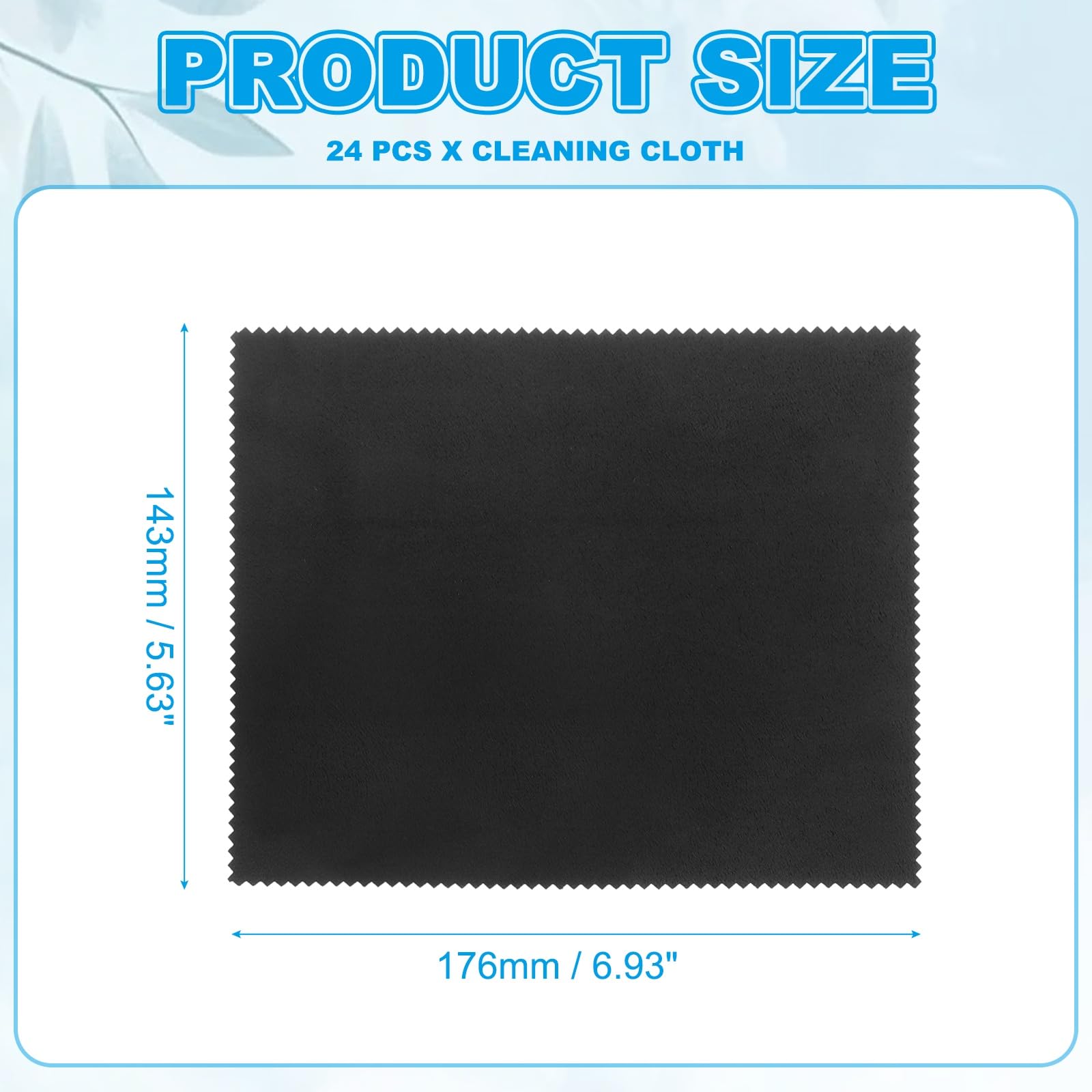 Close-up of PATIKIL cleaning cloth fabric in black