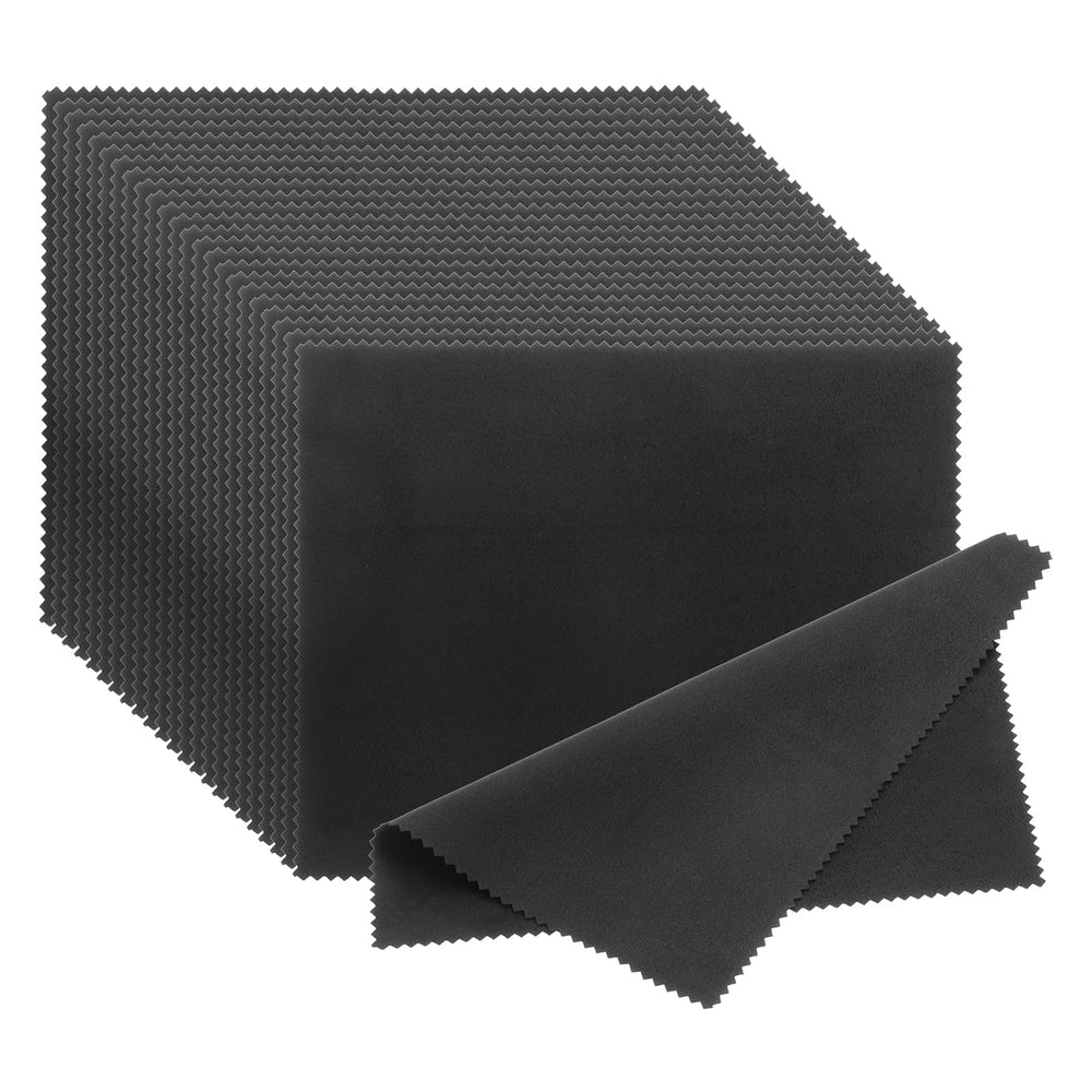 PATIKIL black cleaning cloths 7x5.6 inches in 24-pack, front view