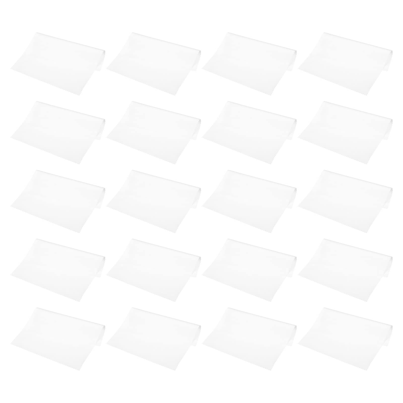 PATIKIL microfiber cleaning cloth 7x6 inches - white, front view