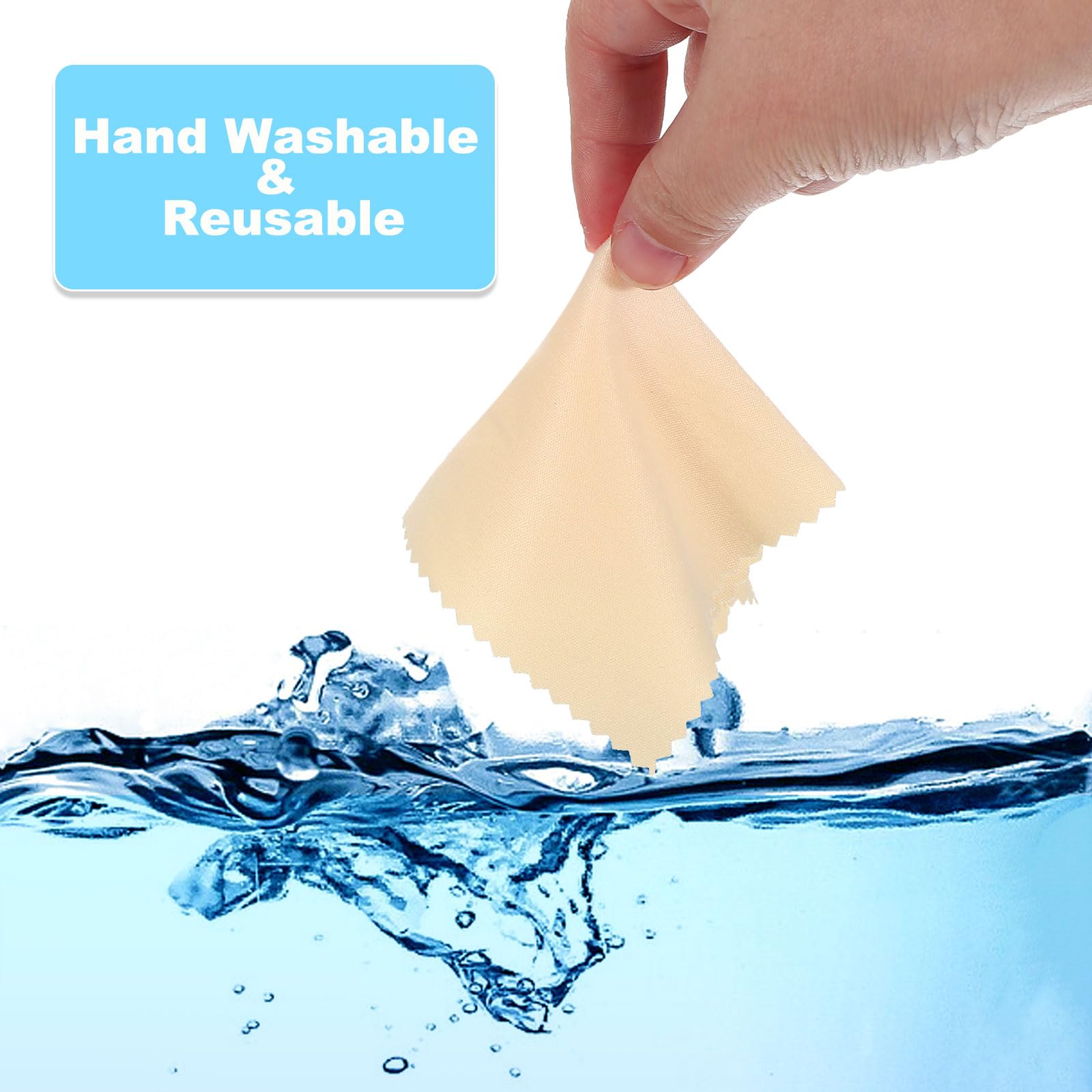 Close-up of soft microfiber fabric for lint-free cleaning