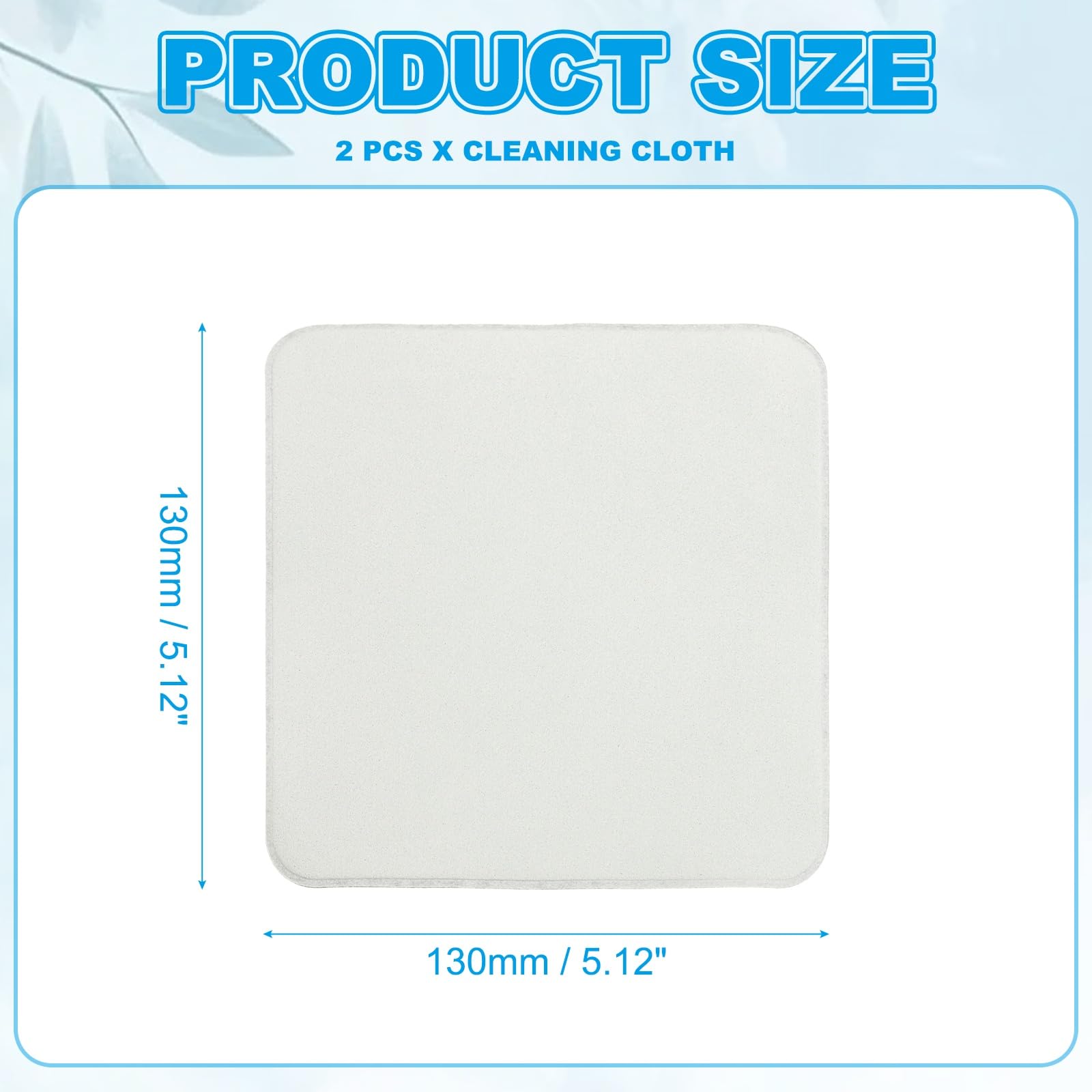 Close-up of gray microfiber cleaning cloths for lenses