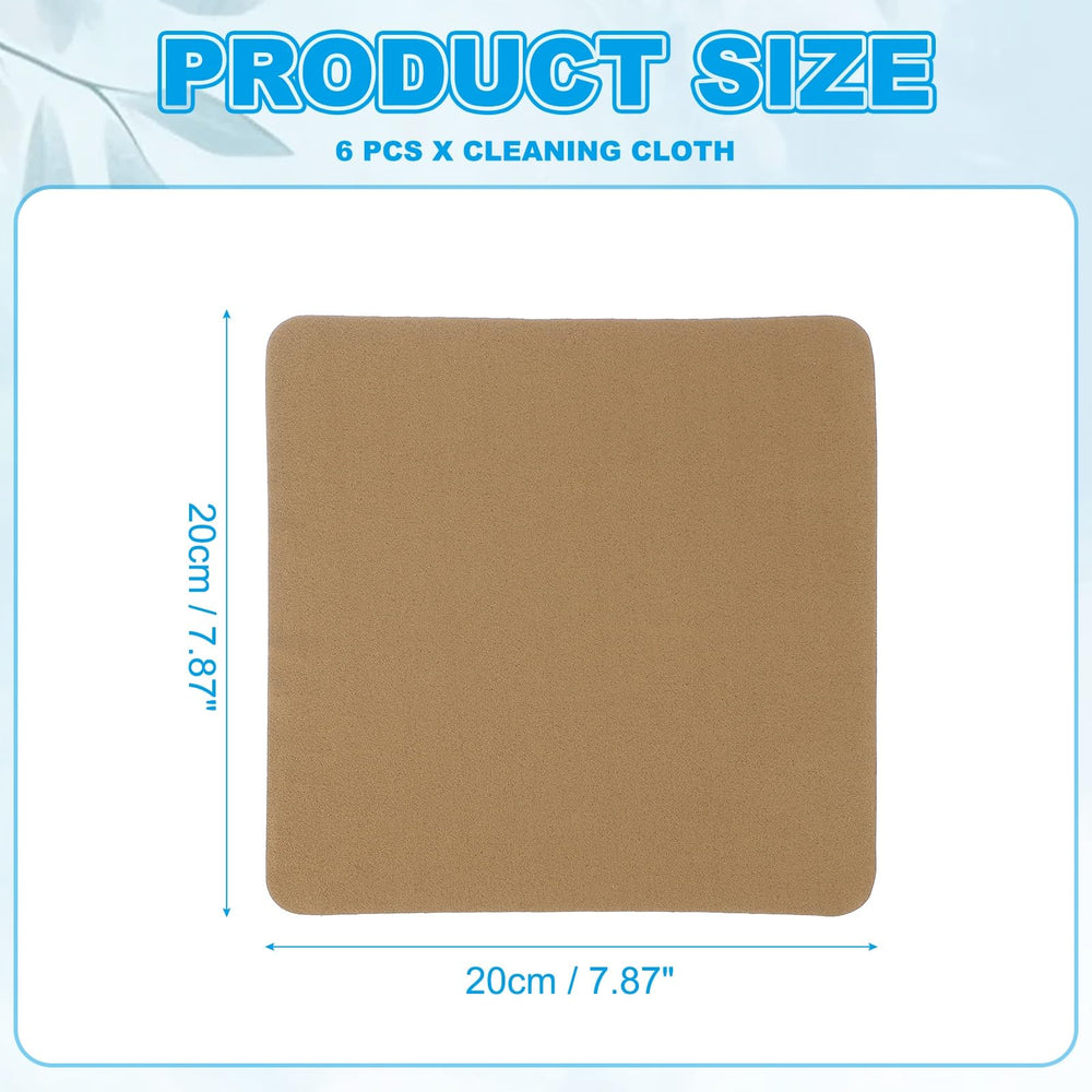 Close-up of brown microfiber fabric used for cleaning lenses
