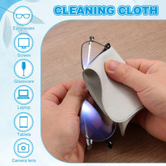 Cloth cleans camera lenses without scratching