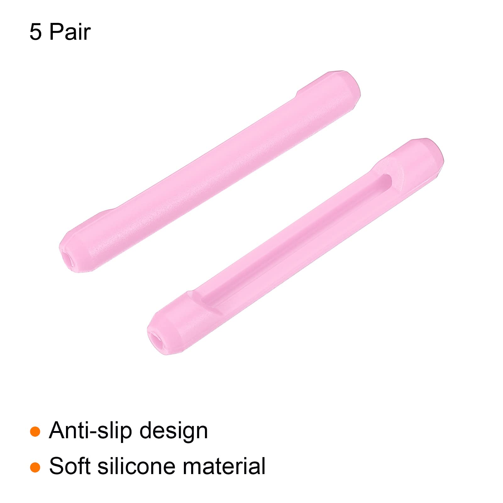 PATIKIL pink temple end tip for eyeglasses, round thin metal temples – image 3 of 5
