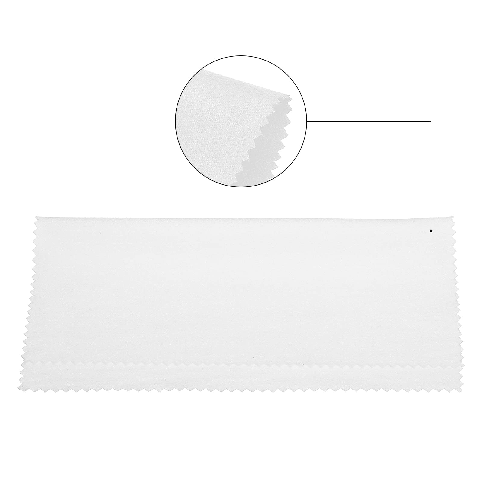 Cloth in individual vinyl pouch packaging